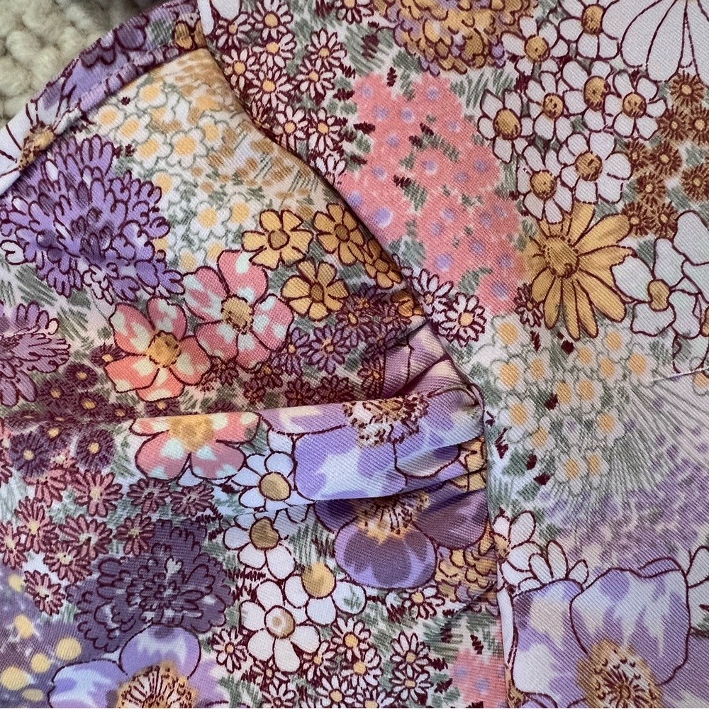 Altar'd State Pink and Purple Floral Halter Top - Picture 5 of 5
